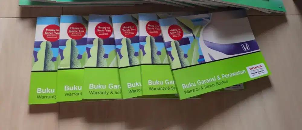 Buku Service Ori Honda Tahun Baru