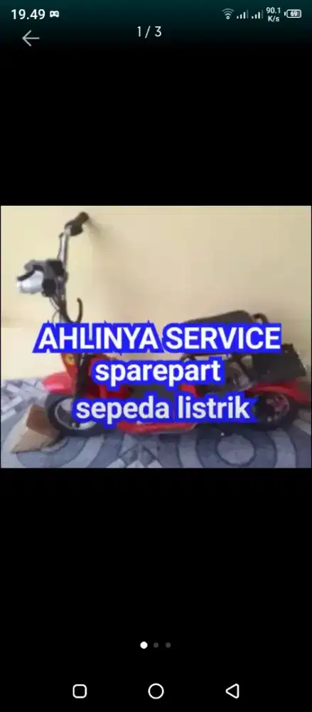 Sepeda Listrik Specialis Sparepart Bergaransi