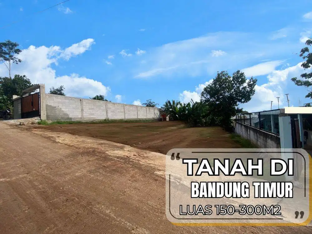 Tanah Bandung Timur 6 menit pintu toll Cileunyi