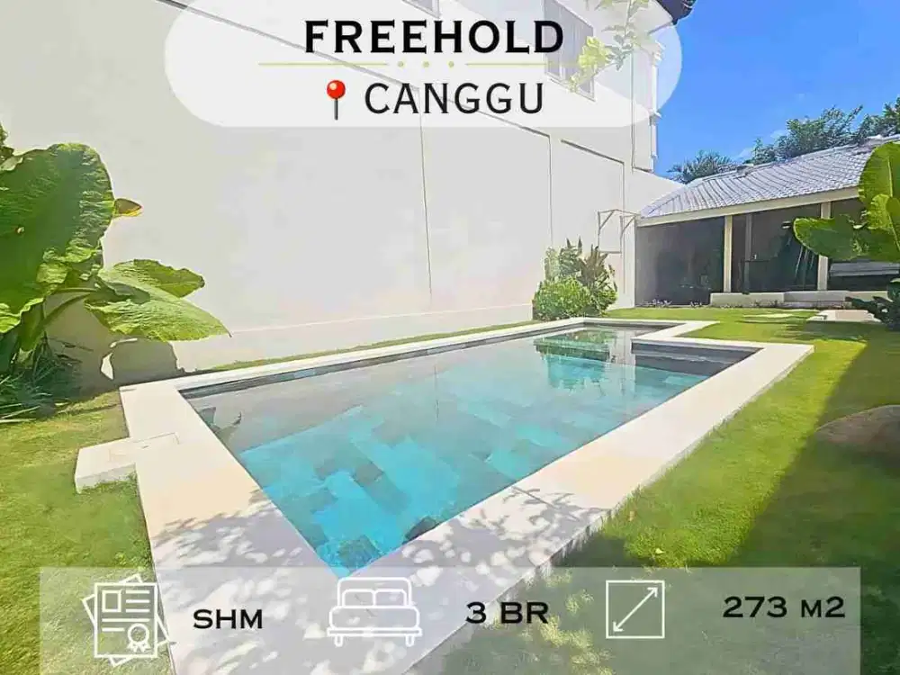 Dijual Villa 2 Lantai di Padonan Canggu, Hanya 10 Menit ke Pantai Berawa