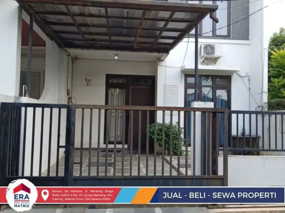 jual rumah cantik semi furnish bebas banjir dan lokasi strategis di Jatinergara Indah