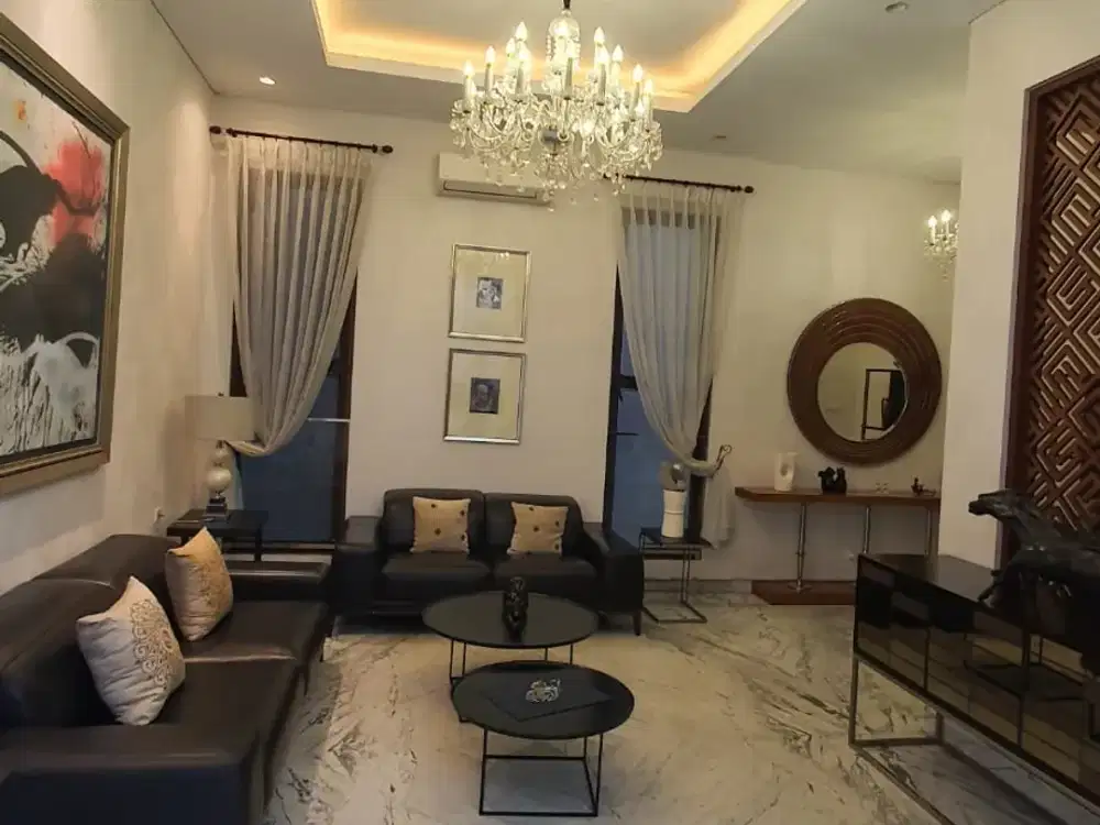 Rumah mewah dengan gaya modern minimalis di lokasi premium jakarta selatan