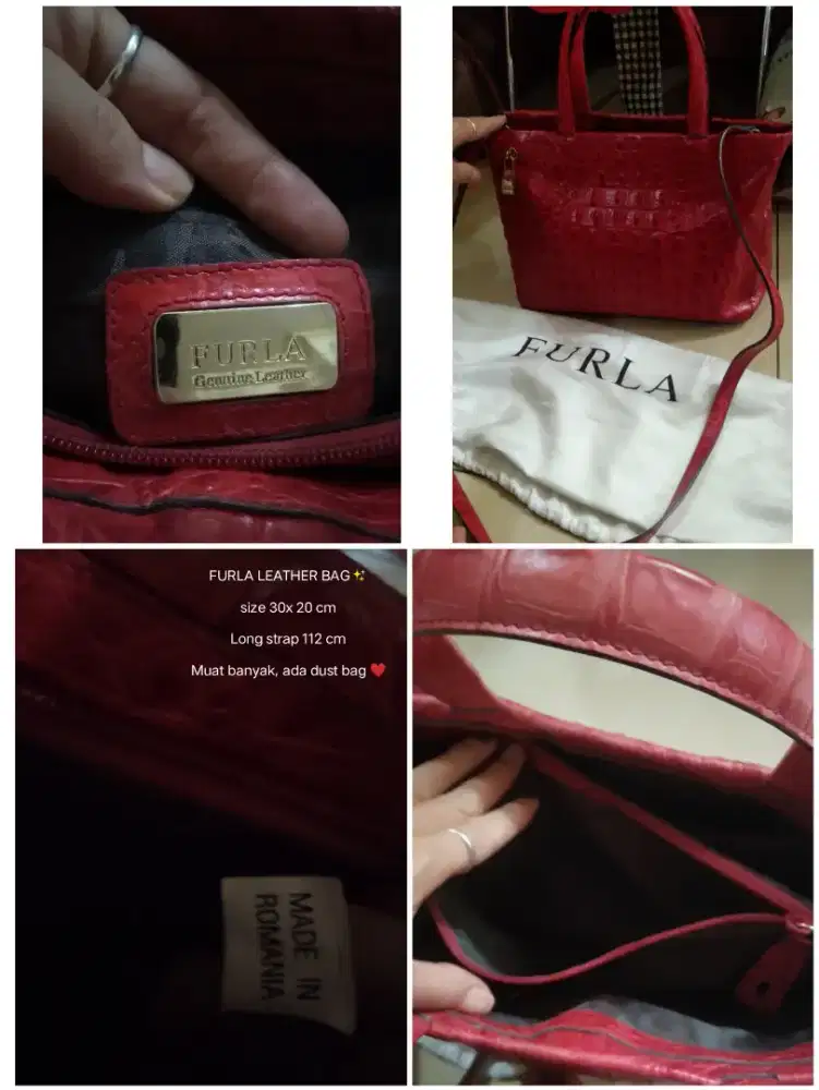 Tas wanita  furla branded diskon bags woman kerja kulit leather