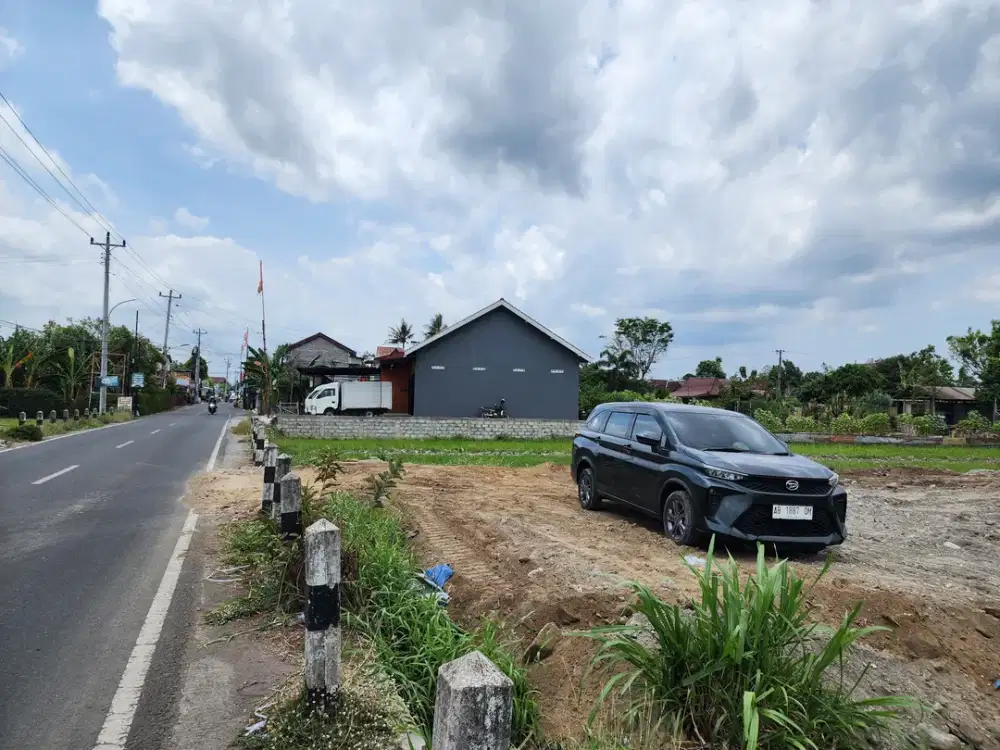 Godean; Tanah Siap Bangun Tepi Aspal; SHM