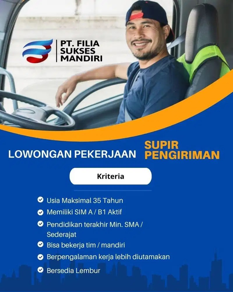 Lowongan Kerja Supir Pengiriman