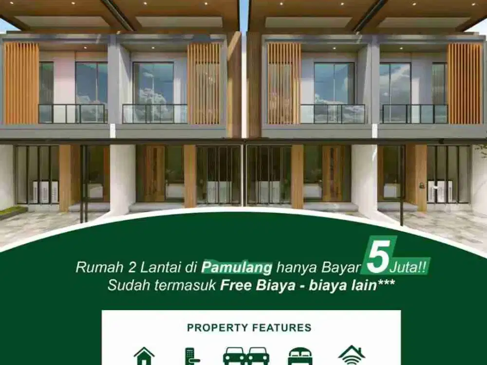 RUMAH 2 LANTAI MEWAH DP 0 BISA KPR DEKAT BINTARO