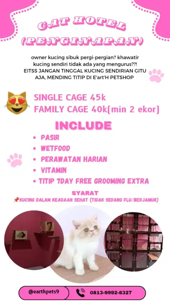 Pet Hotel Kucing & Anjing