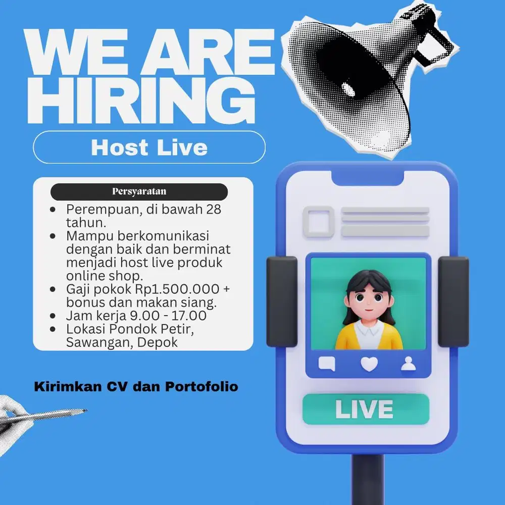 Lowongan Kerja Host Live Produk
