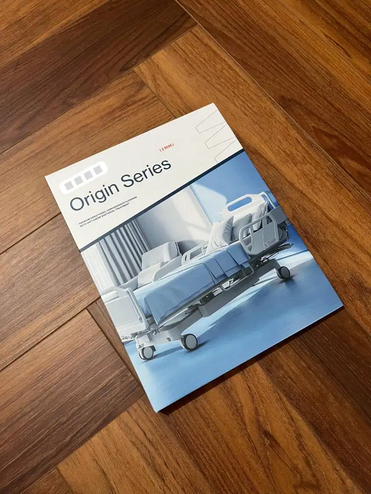 Lantai Vinyl Rumah Sakit Anti Bakteri Origin Series Homogeneous Sheet