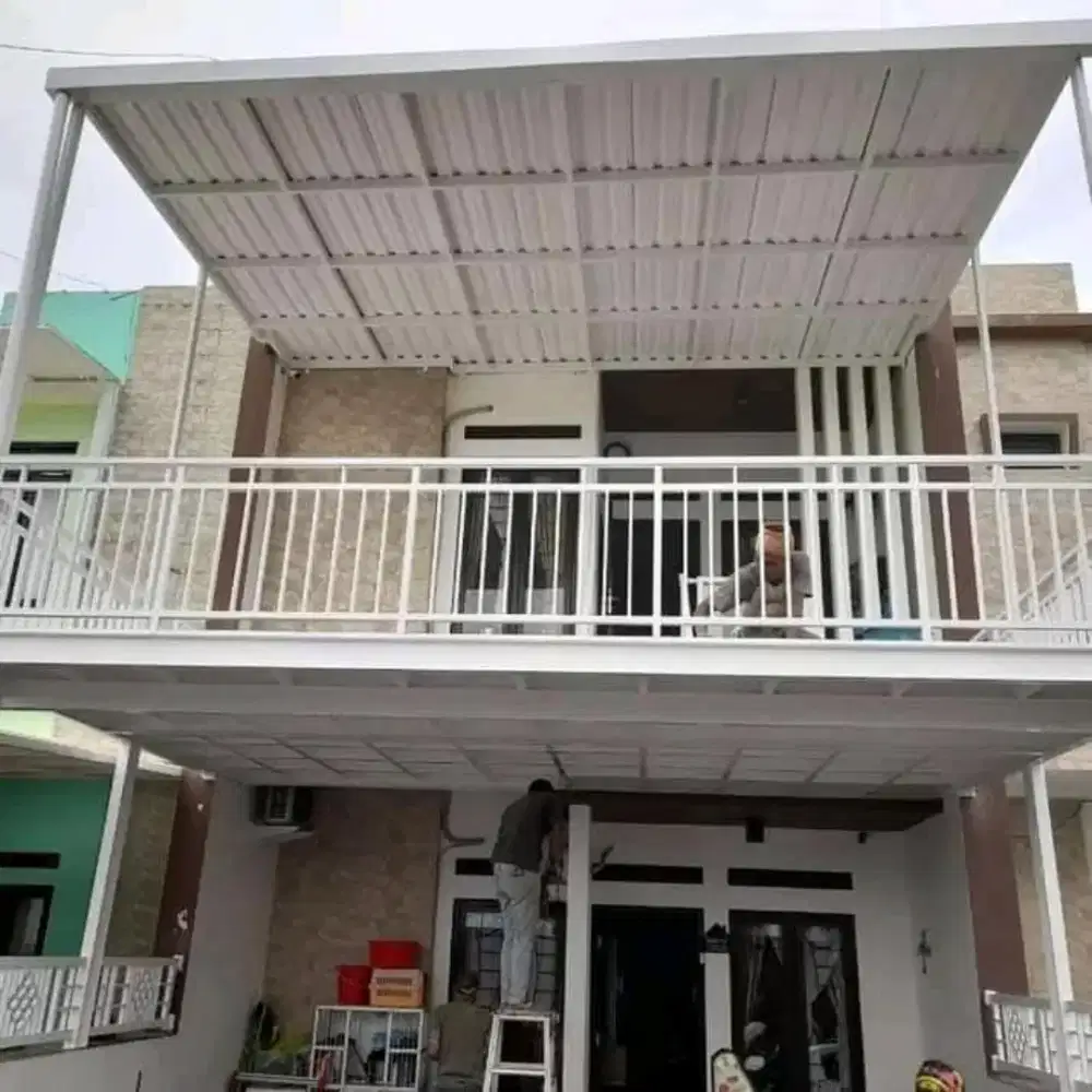 Kanopi Jasa plus bahan terpasang rapi