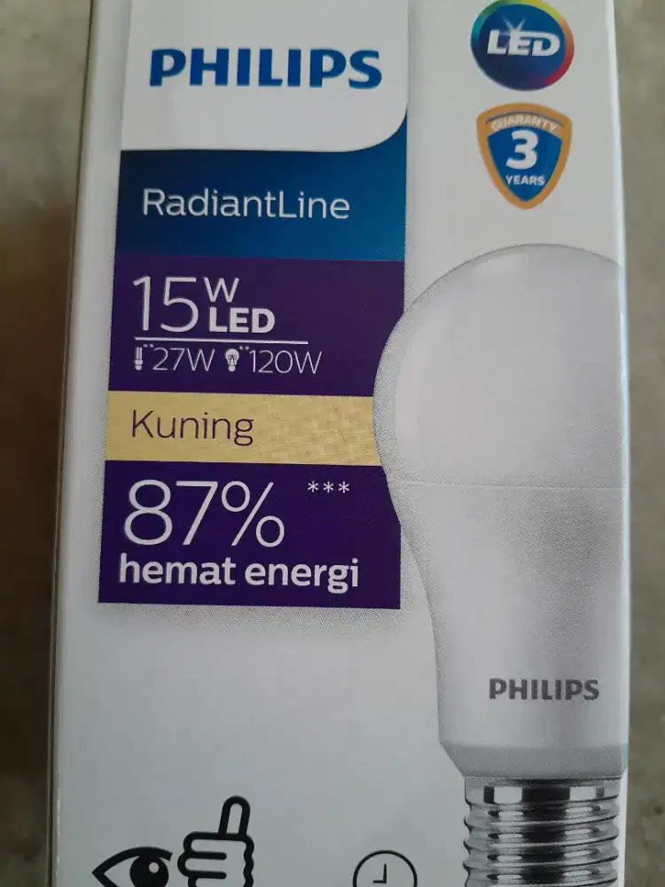 Lampu philips 15 watt kuning