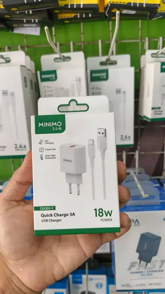 TRAVEL CHARGER TYPE C 18W MINIMO CGQ02-C