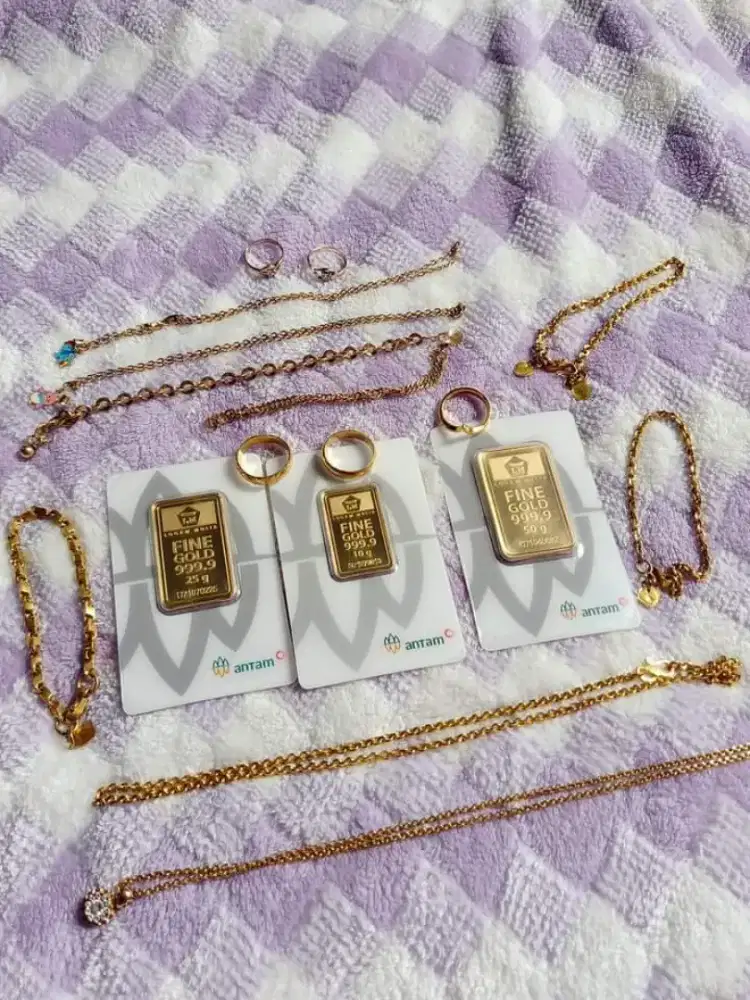 Terima jual emas tampa surat & logam mulia antam