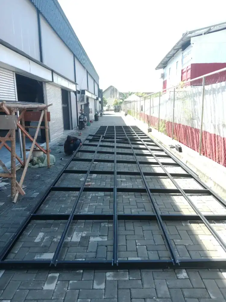 Kanopi baja ringan atap alderon singgel layer