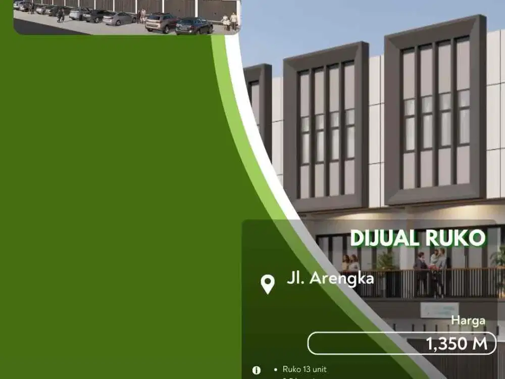 Dijual Ruko Daerah Arengka Siap Usaha Pekanbaru Kota Sisa 13 Unit!