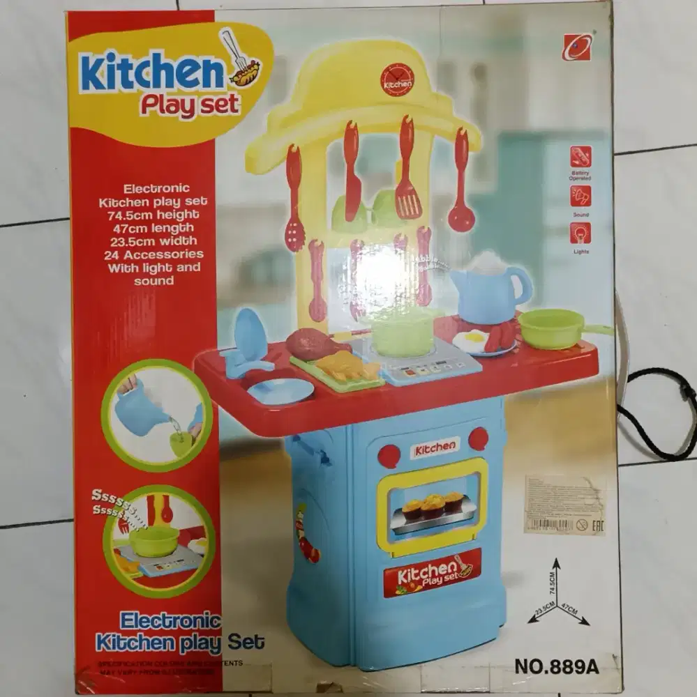 Mainan dapur anak, Kitchen play set electronic