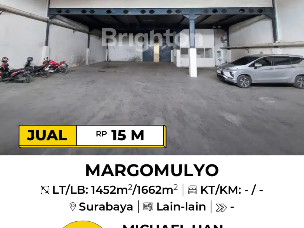 SIAP PAKAI GUDANG MARGOMULYO DKT ANGTROPOLIS SRIMULYA PERMAI INDAH