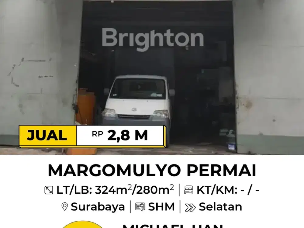 Dijual Gudang Margomulyo Permai dkt Angtropolis Surimulia Indah Dumar