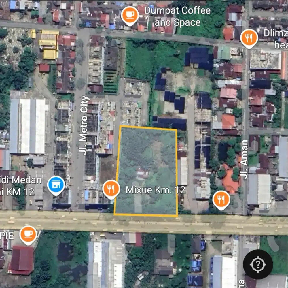 Tanah Premium Pinggir Jalan KM12 Medan Binjai