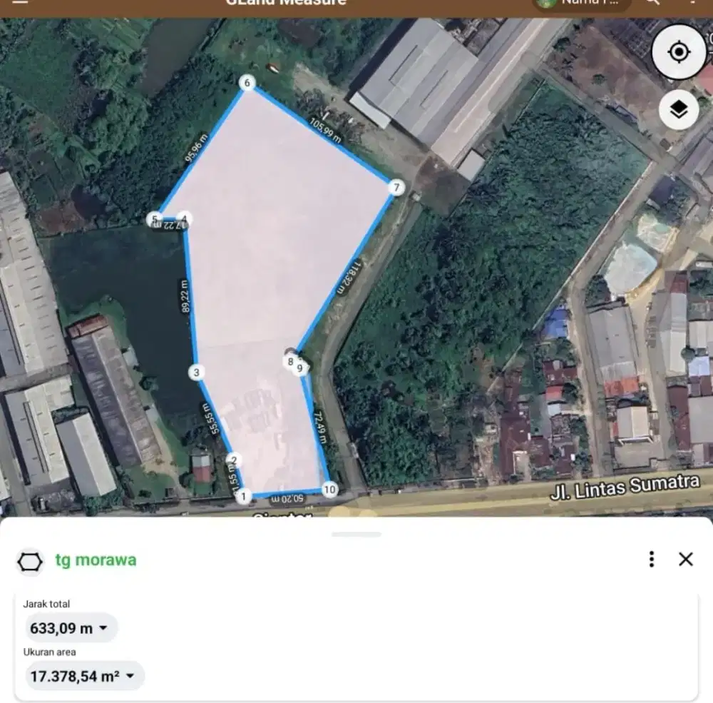 Tanah Hoki Jalan Besar Tanjung Morawa Dekat Kedaung