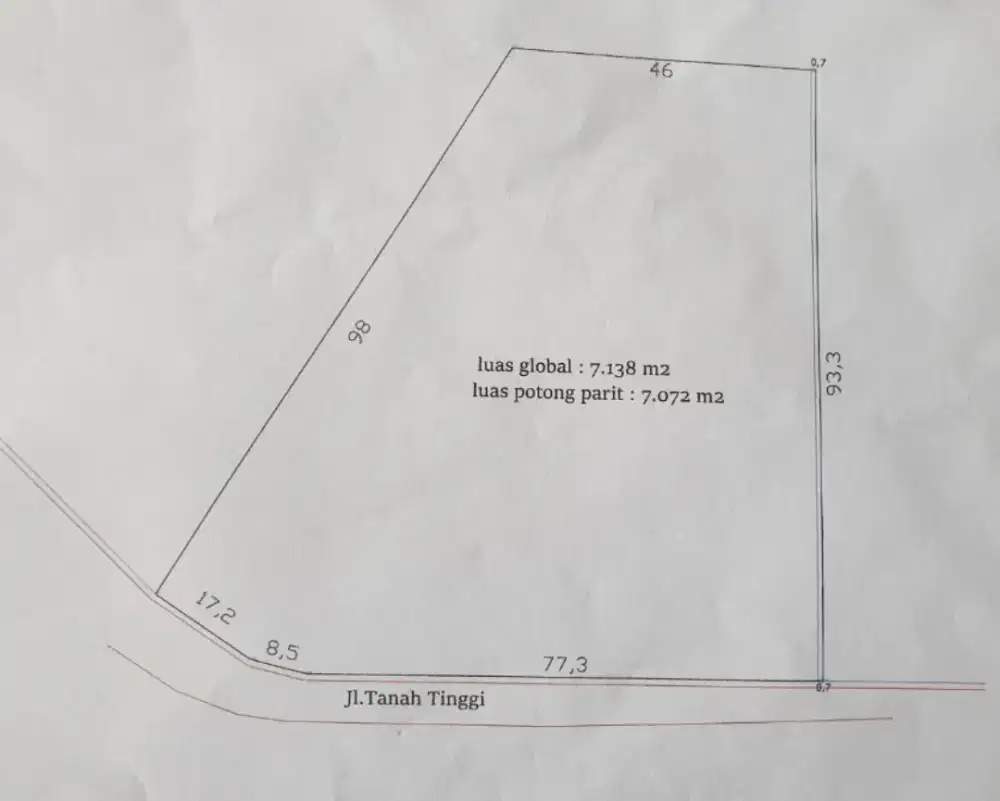 Tanah Jalan Tapian Nauli Seberang Sentosa Park