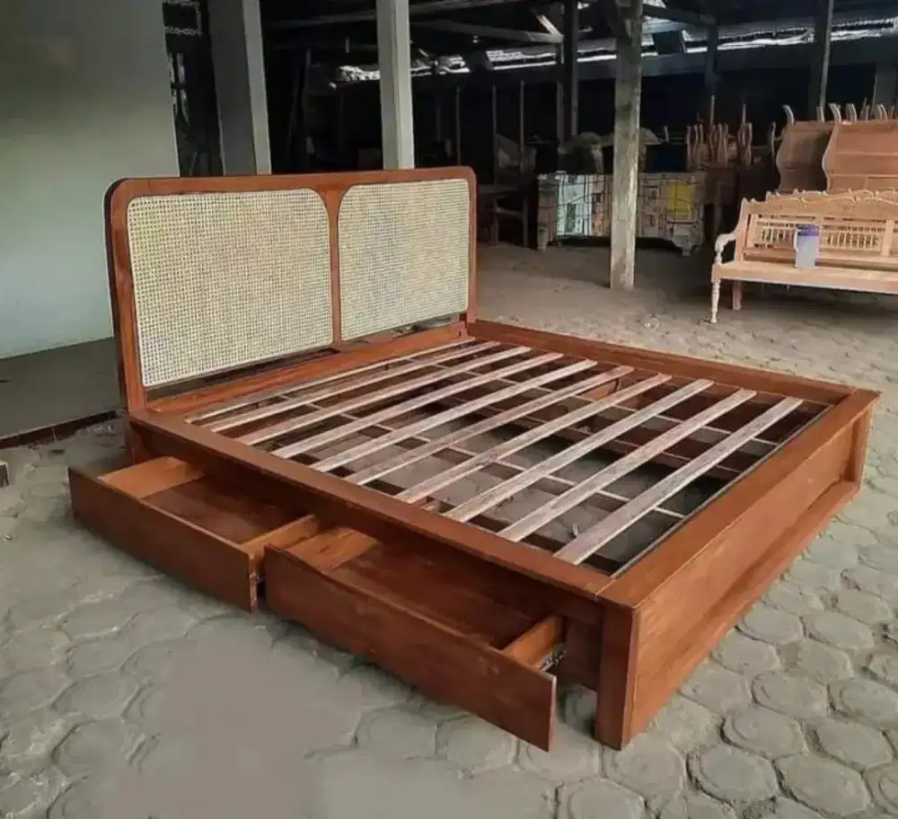 Depan ranjang tidur minimalis