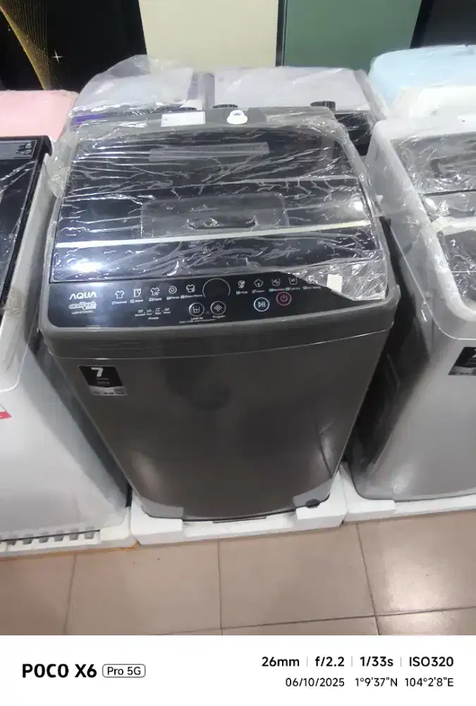 Mesin cuci Aqua 8kg otomatis front