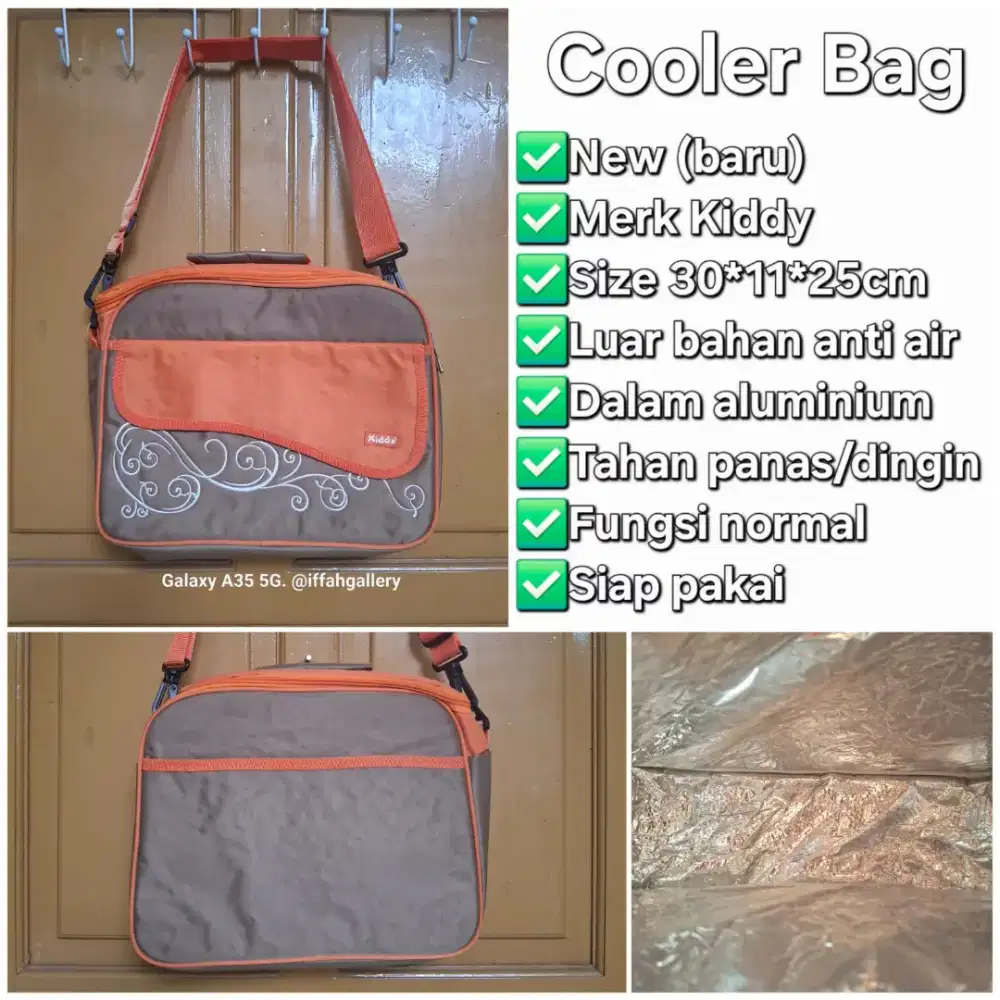Cooler Bag Tas Botol ASI Tas Bekal Tahan Panas Dingin Baru Siap Pakai