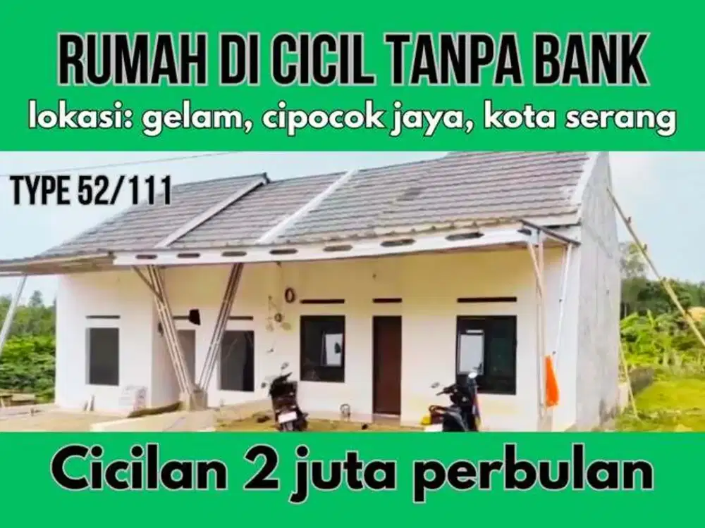 RUMAH KAVLING SIAP HUNI CICILAN TANPA BANK