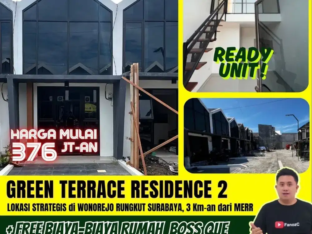 green terrace residence 2, rumah siap huni, rumah minimalis surabaya, rumah rungkut