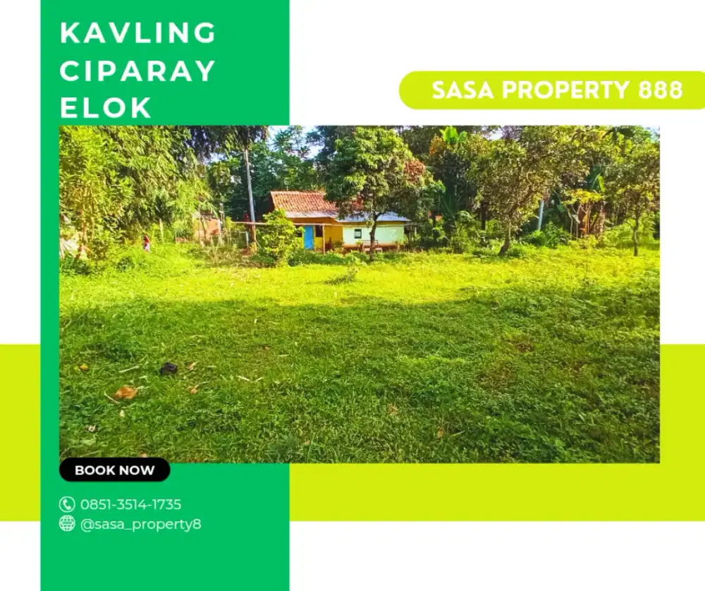 Tanah di Ciparay dekat dengan sekolah SD dan SMP Dijual Cepat