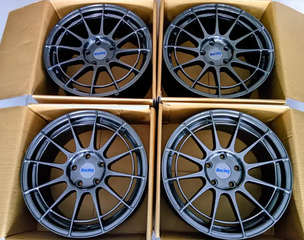 R17 Enkei Spider L7,5 E38 5x114 Flow forming 2warna Hiper silver,black