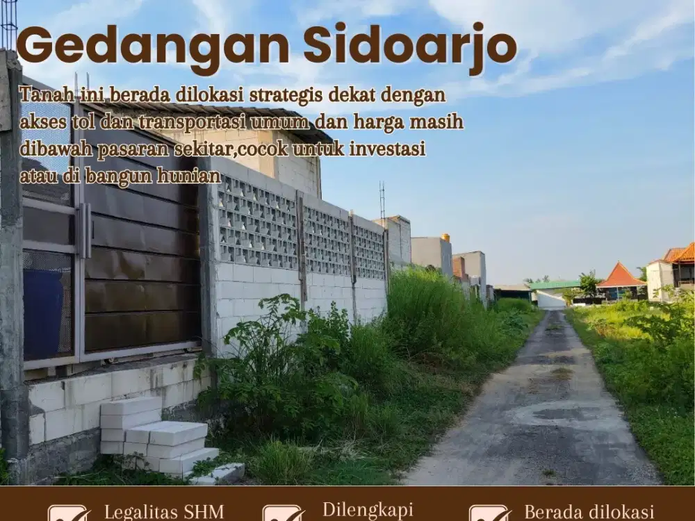 Lahan keboananom sudah SHM siap bangun cepat