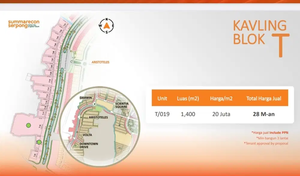 Kavling Commercial Boulevard Raya Promo Expo Summarecon Gading Serpong