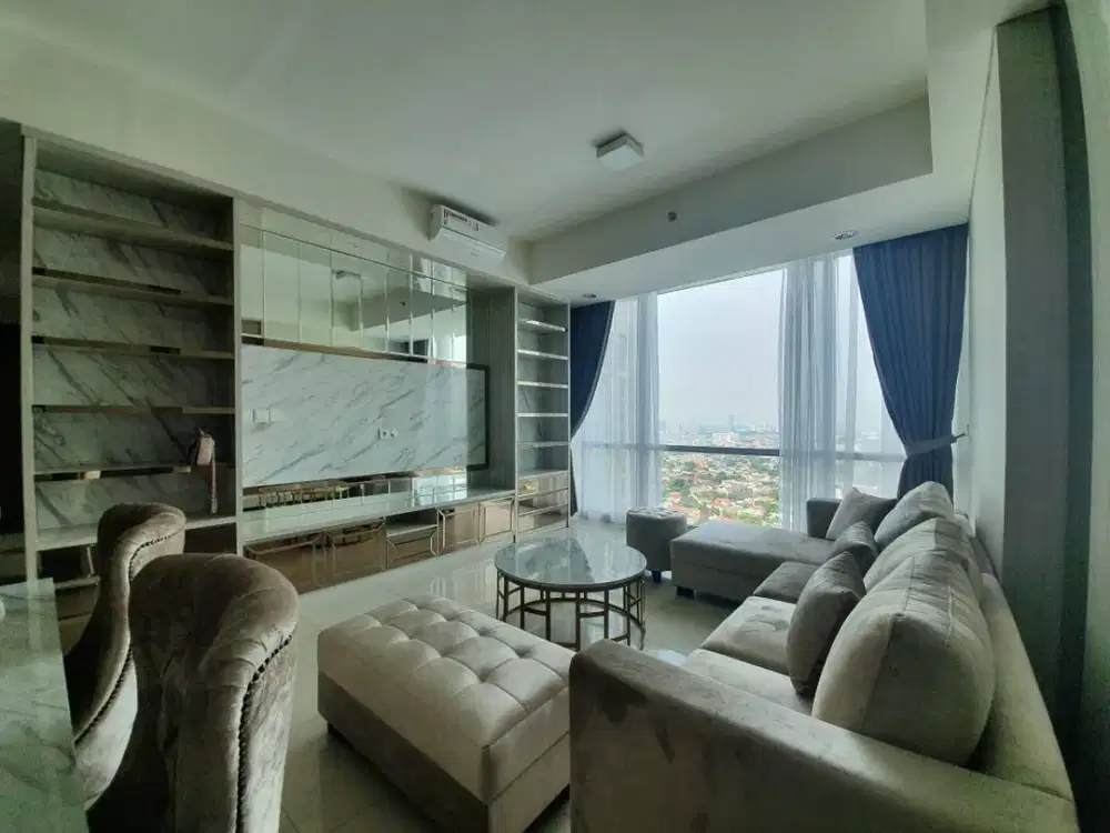 LANGKA Apartemen Kemang Village 3 plus Maid Room Full Furnished baru