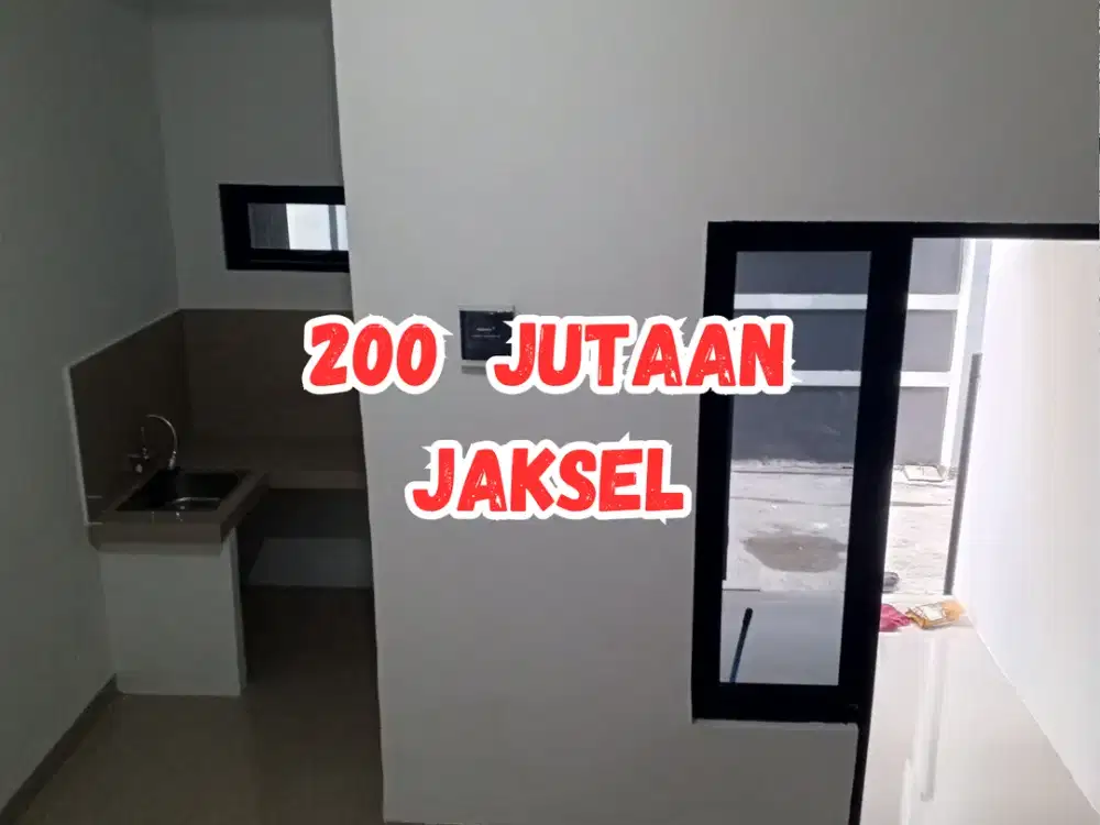 Rumah dijual di Jagakarsa 200 juta an SHM bebas banjir