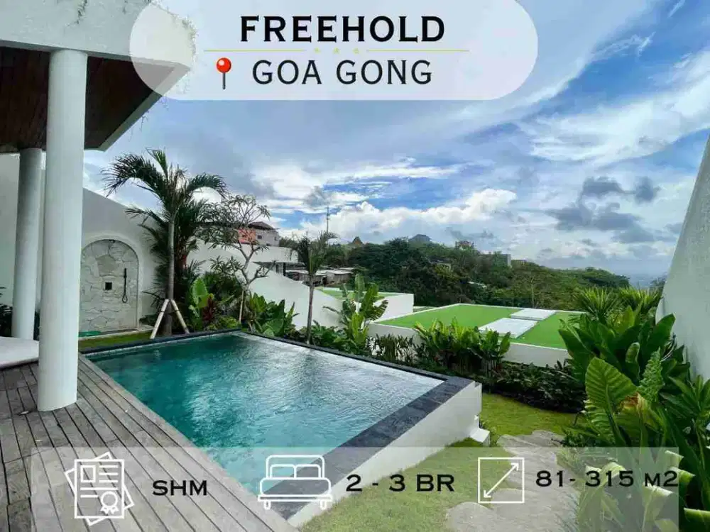Limited Units! Villa Mewah dengan Kolam Renang & Rooftop di Goa Gong