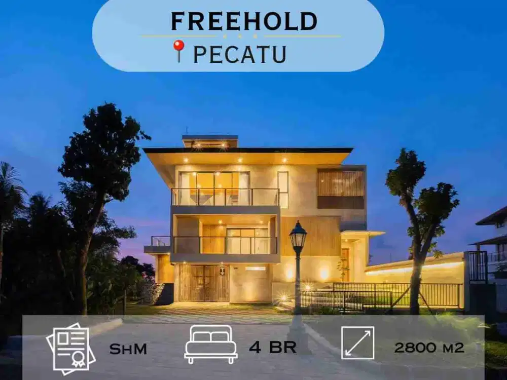 Luxury Villa in the Heart of Pecatu, Oceanfront Elegance with Rooftop View
