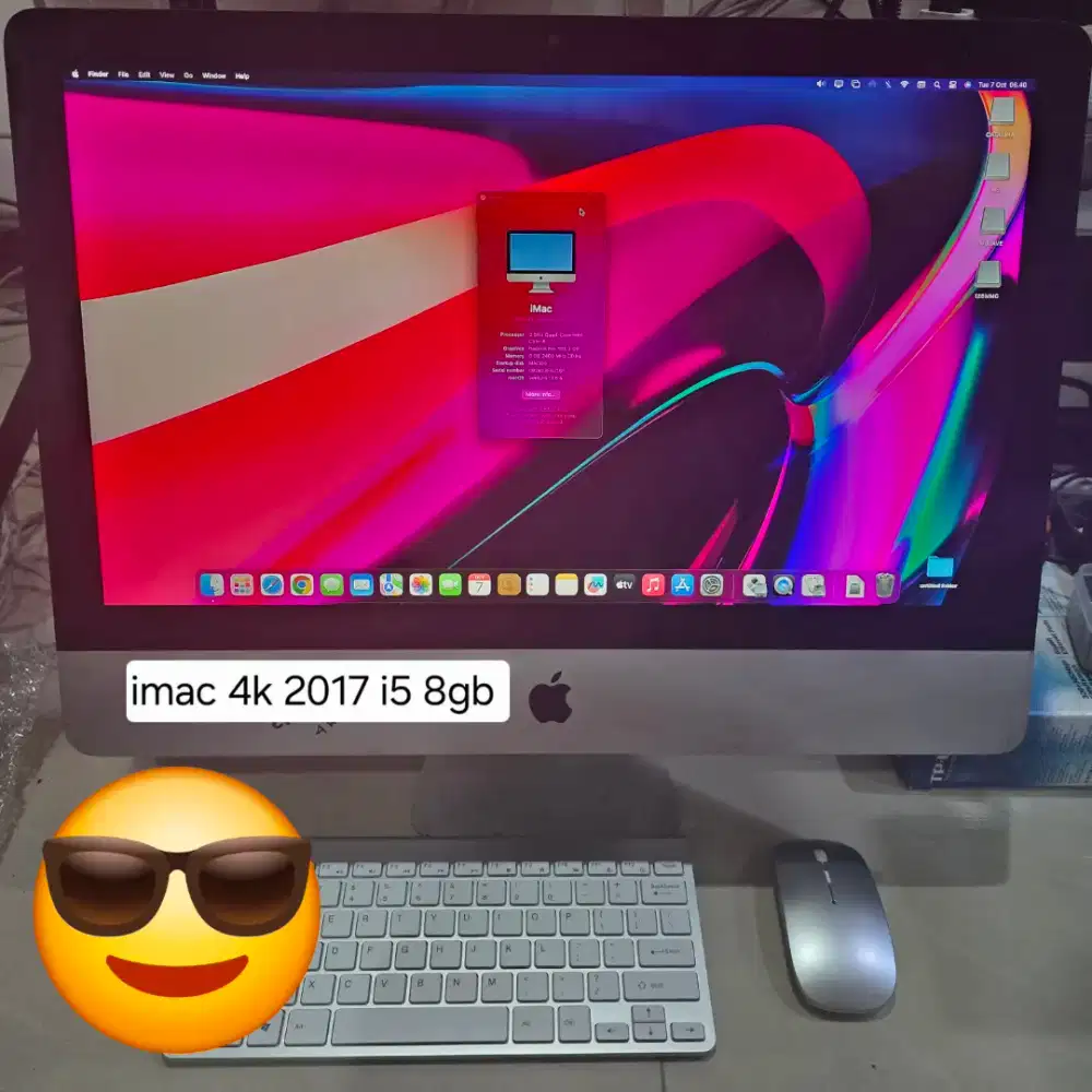 imac 4k Apple Pc aio khsusus editor intel core i5 ram 8gb Layar 4L
