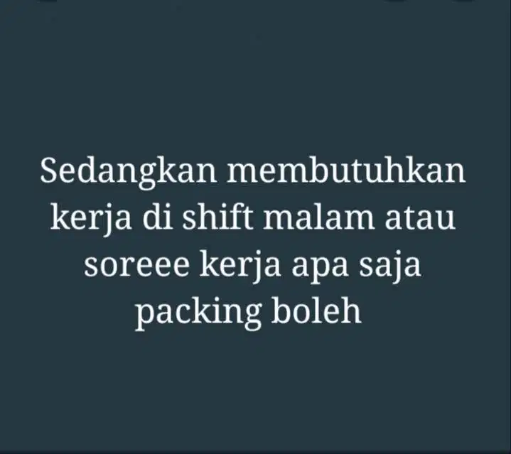 Mencari lowongan kerja shift sore