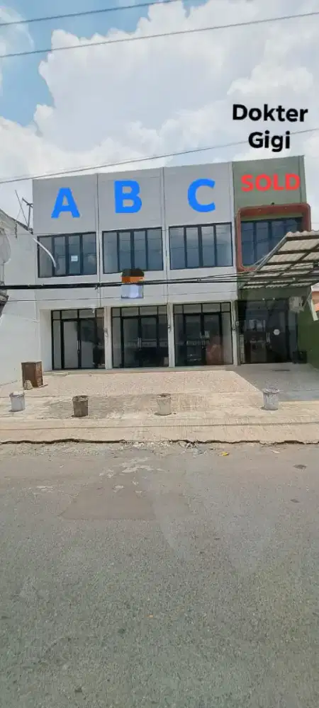 Dijual atau disewakan ruko 2 lantai murah Bratang binangun