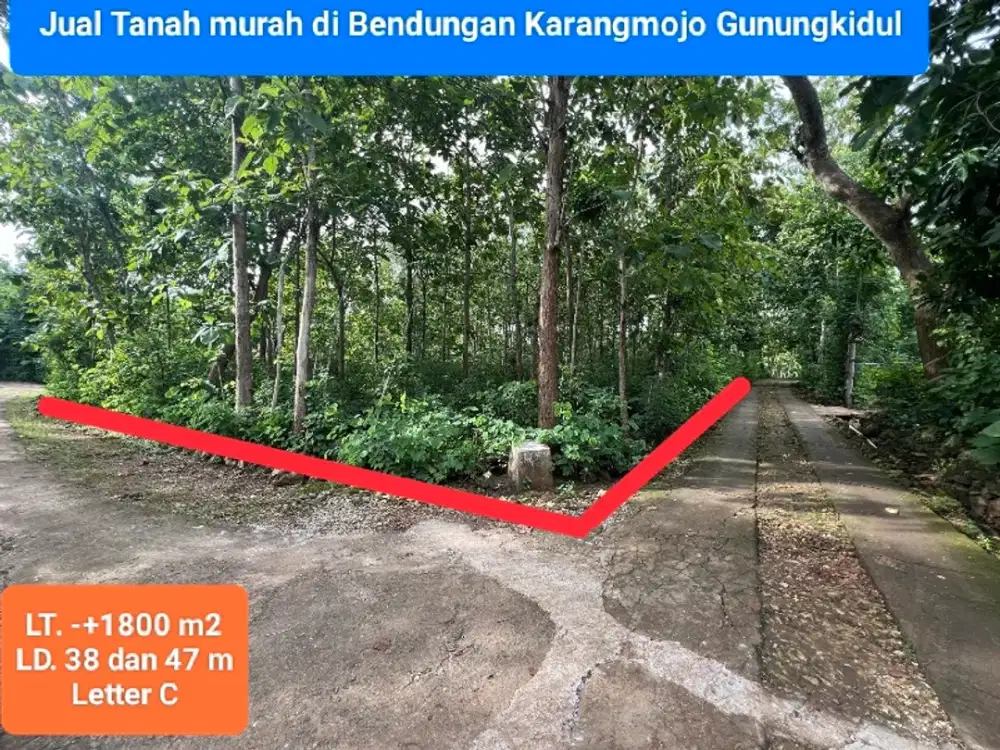 Jual Tanah murah strategis di Dekat Kota Wonosari Gunung Kidul