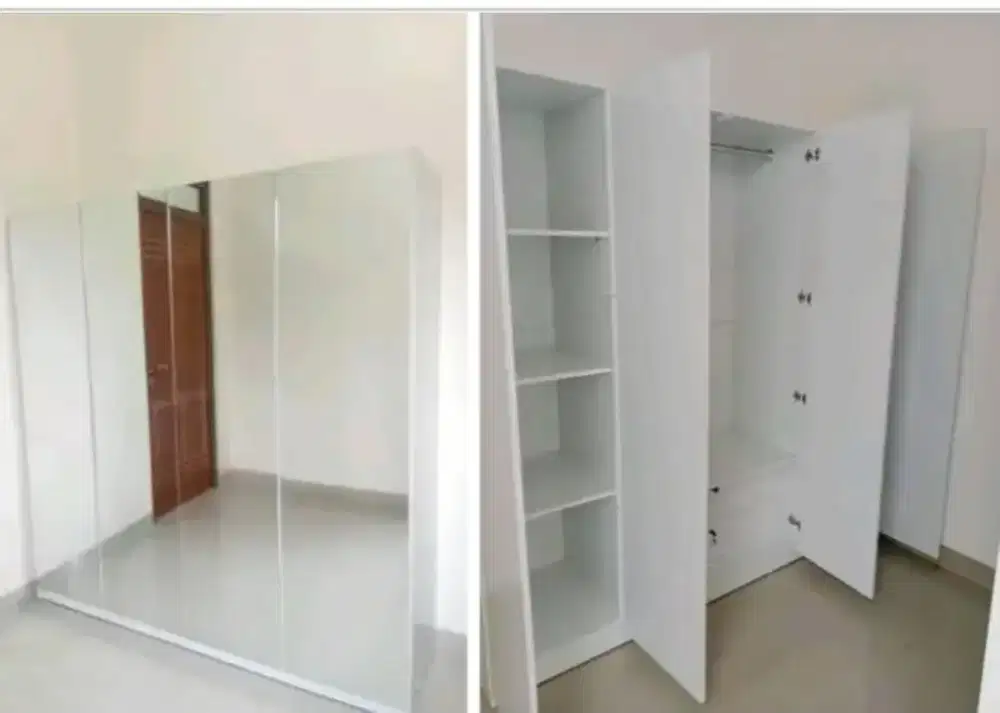 Pintu 4 Full Kaca Cermin