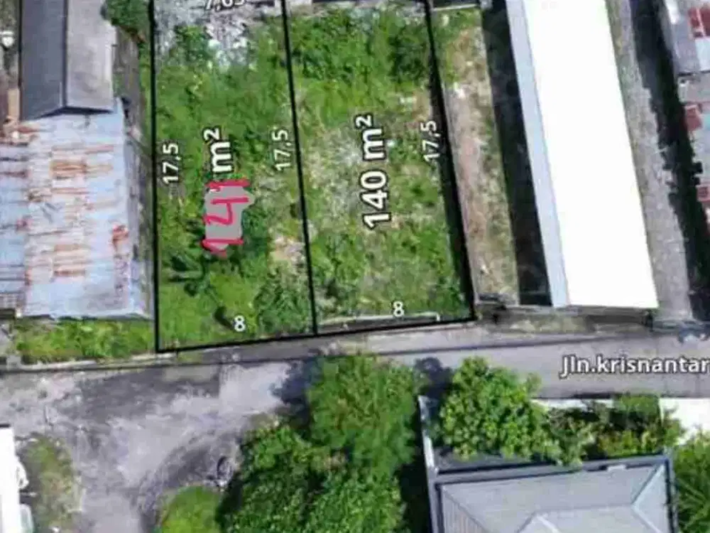 DIJUAL TANAH JL PANTAI BRAWA