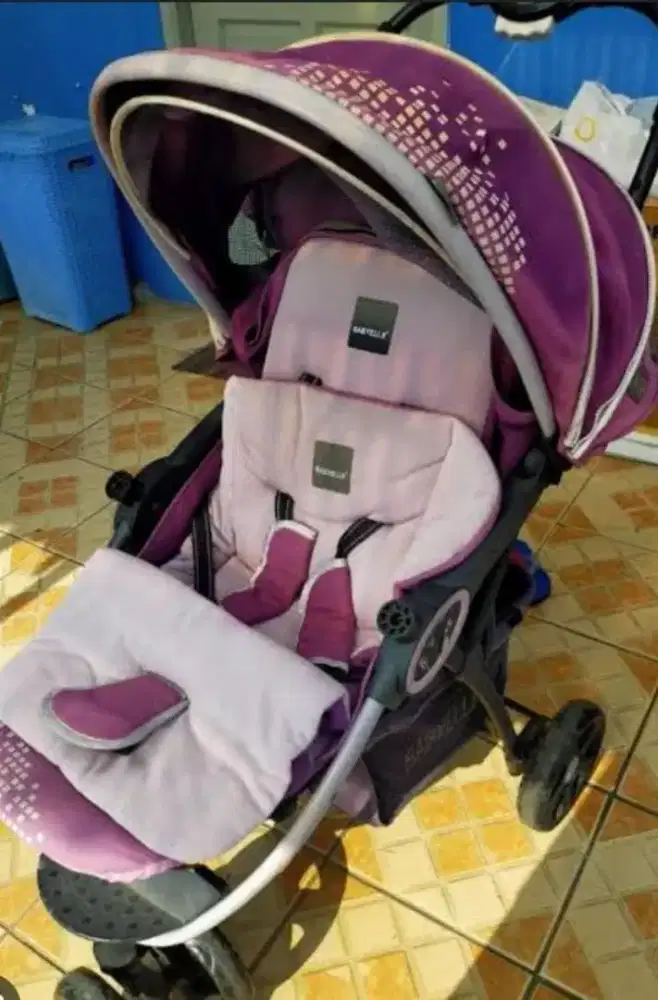 Stroller Baby Elle Curve Ungu