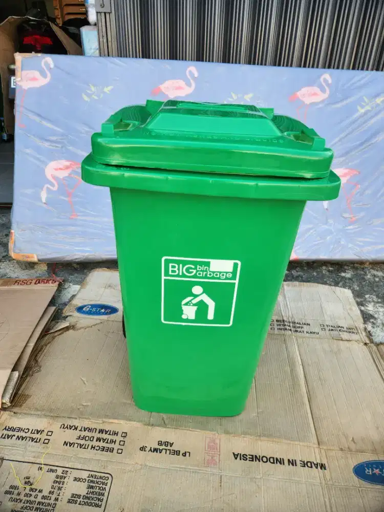 Bak sampah tong sampah dorong tarik kantor industri