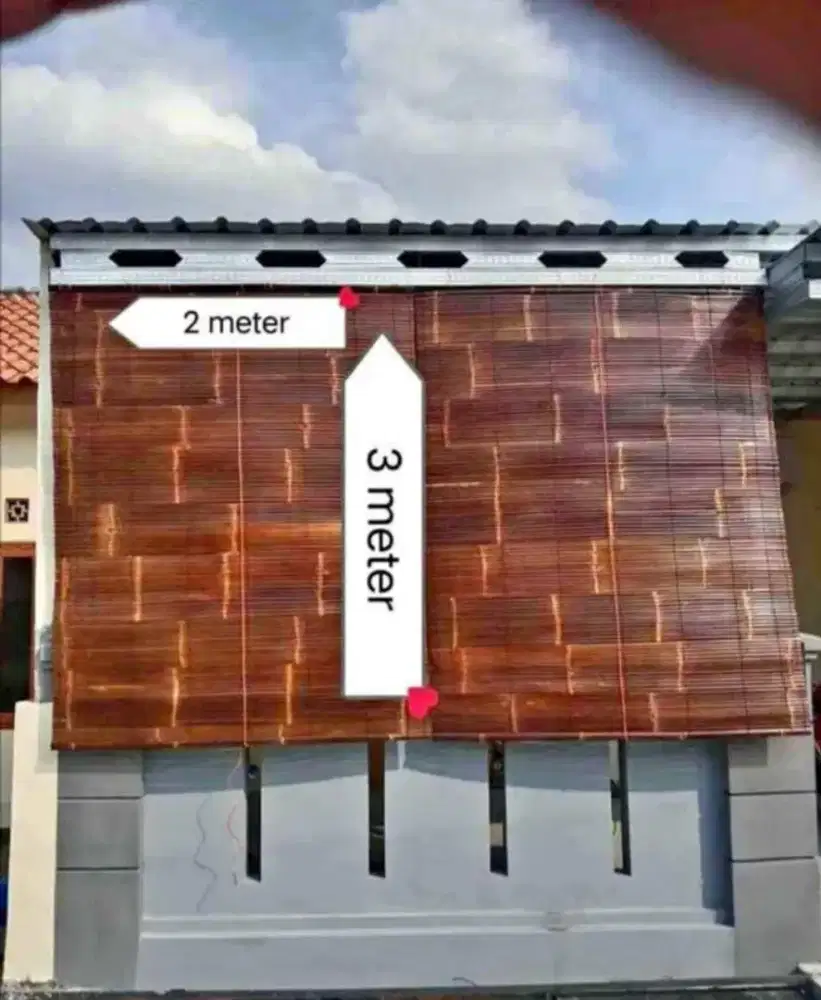 tirai bambu wulung hitam