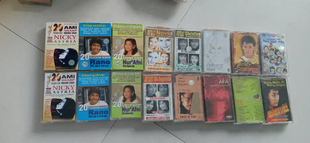 Casette jadul lagu pop dan anak