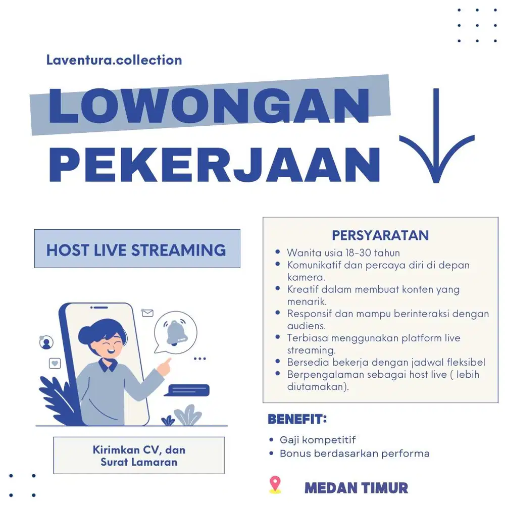 Dibutuhkan Segwra ! Lowongan Host Live Streaming Baju Anak