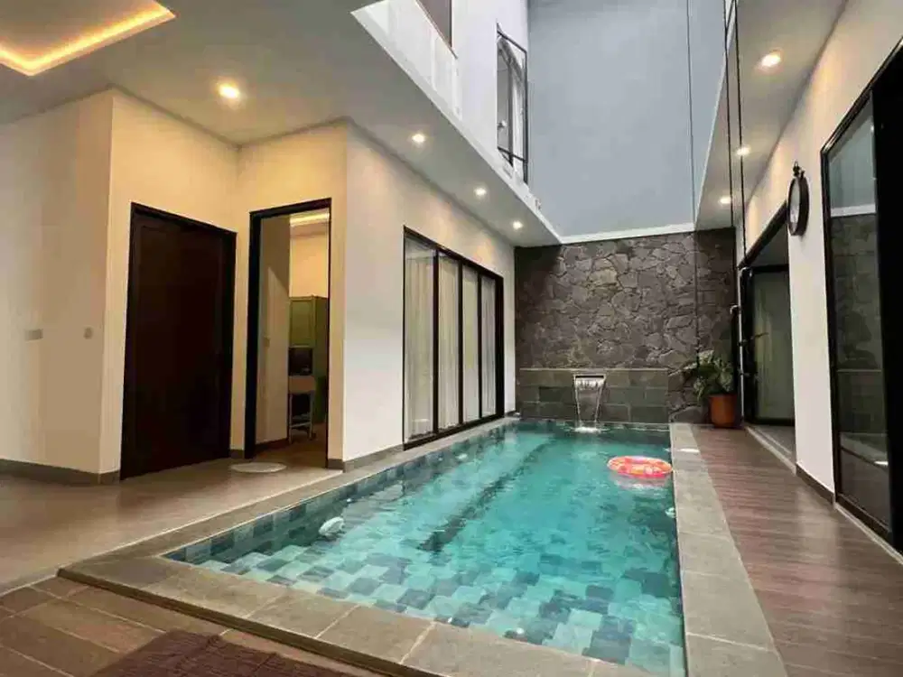 Rumah Baru 3 Lantai Pool Kamar Banyak Puspita Loka BSD city